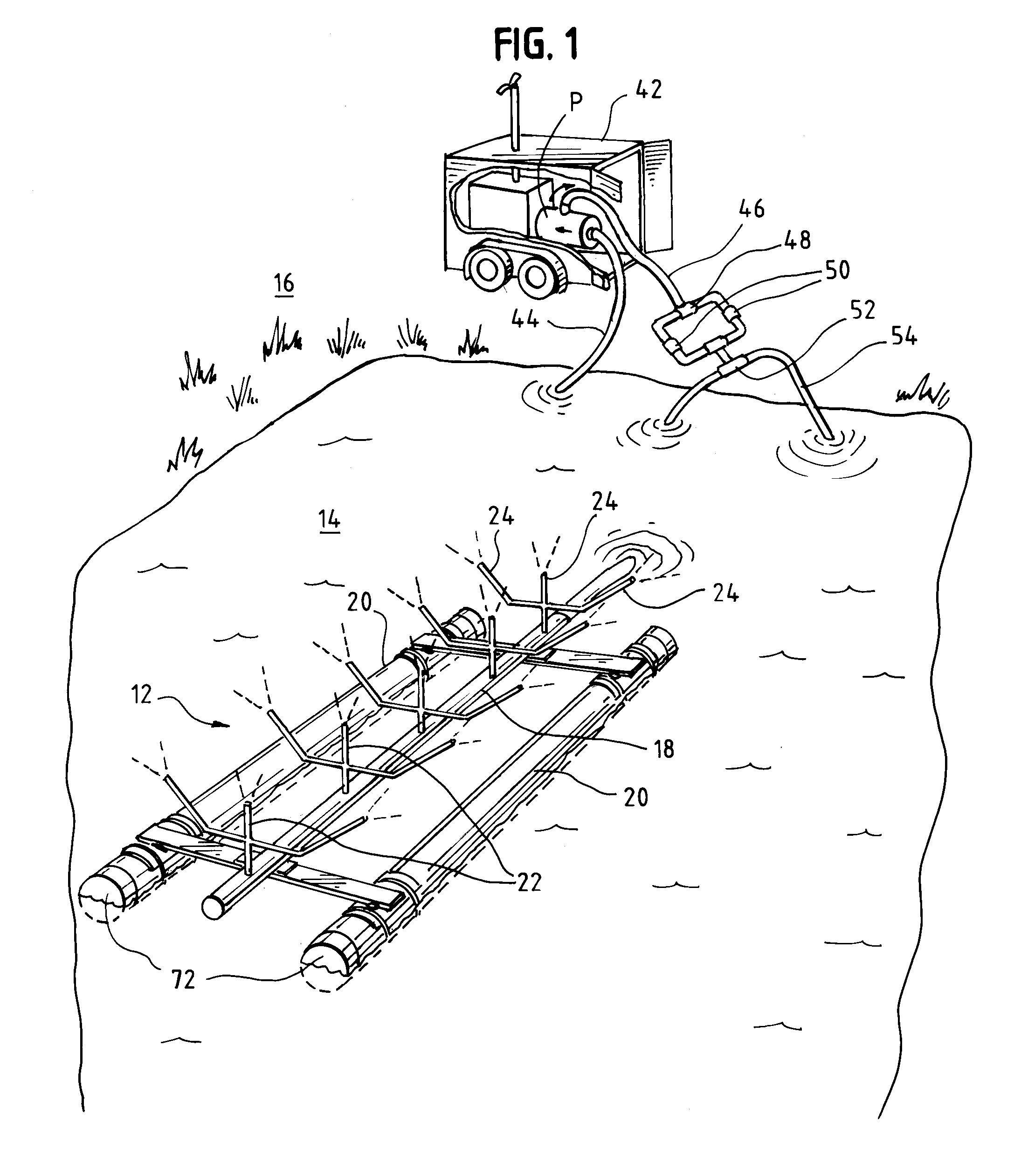 Modular floating water evaporation system