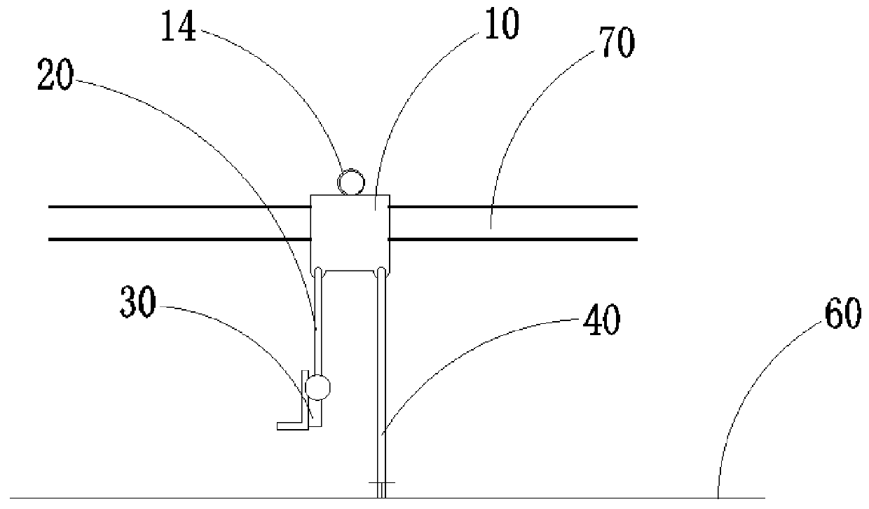 A high-voltage line maintenance combined device and live working method thereof