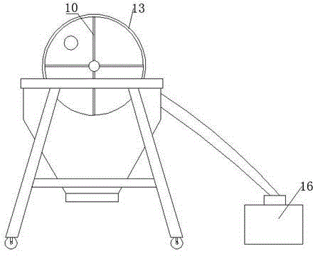 Two-stage rotary screen with dust collector and movable roller