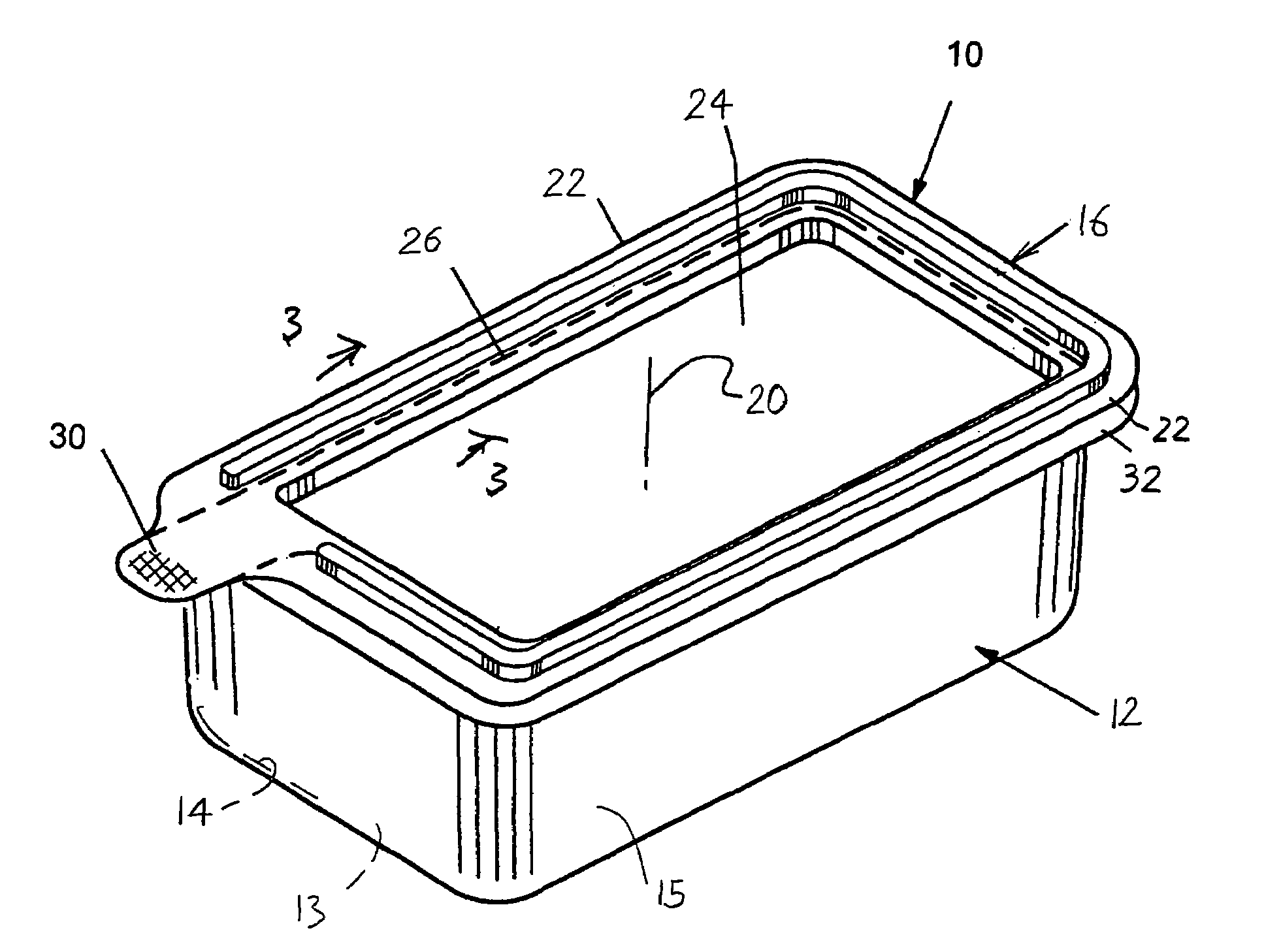Tamper evident container with tear-apart parts