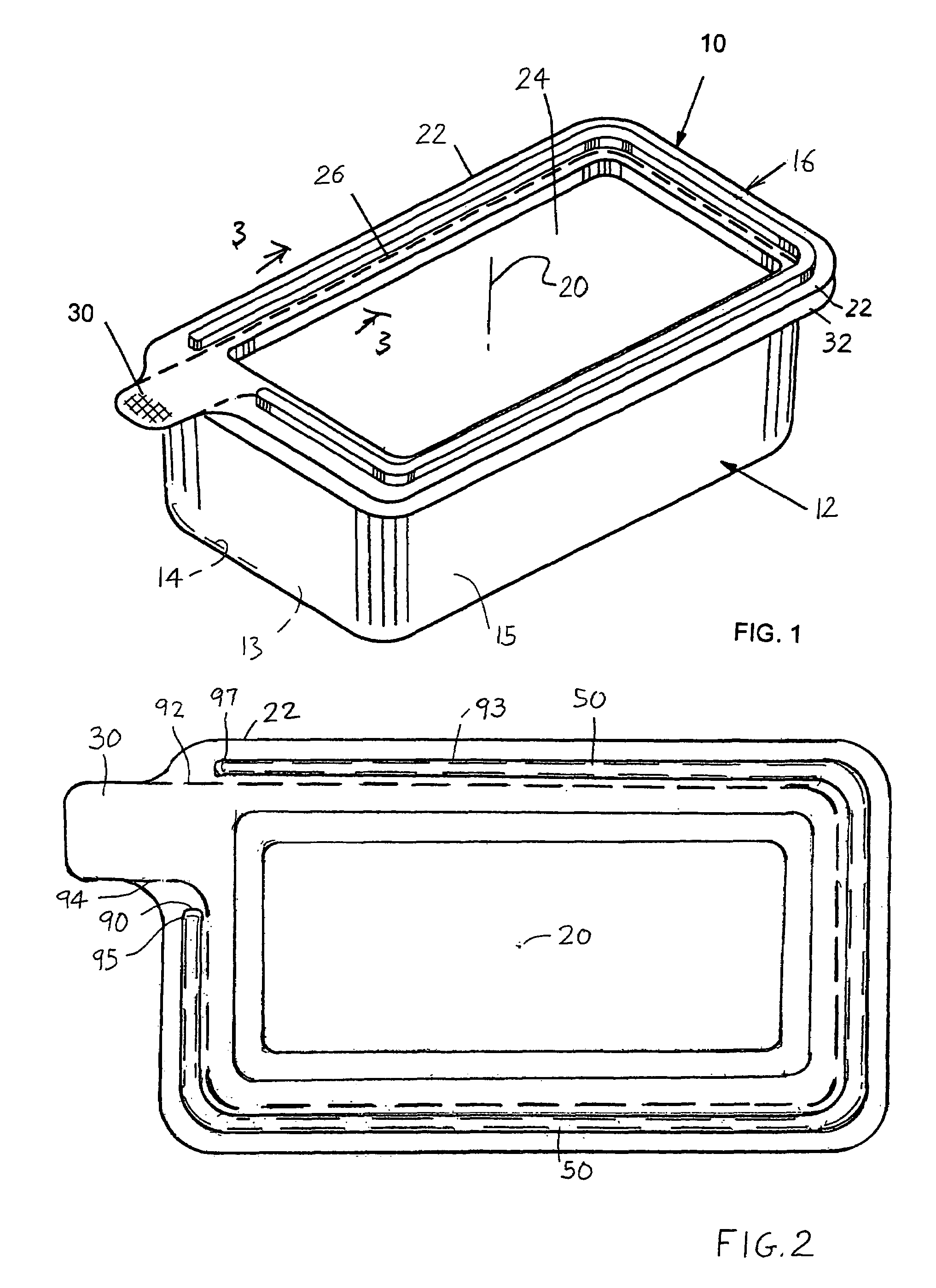 Tamper evident container with tear-apart parts