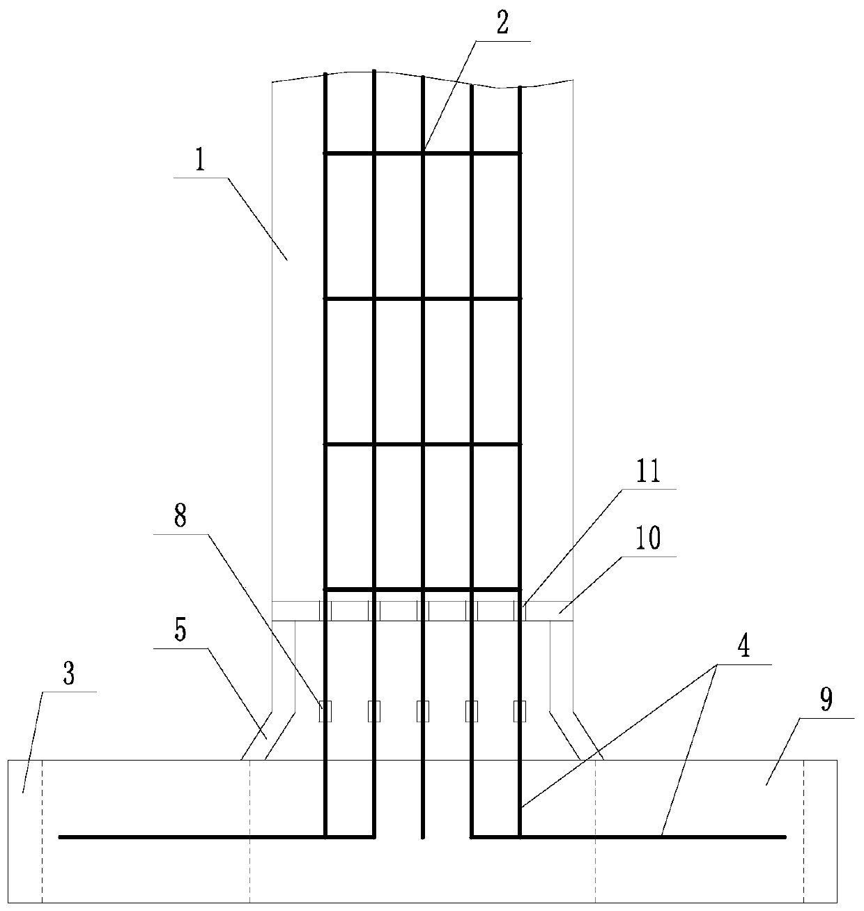 Anti-floating pile structure for soft soil foundation and construction method of anti-floating pile structure during wet season