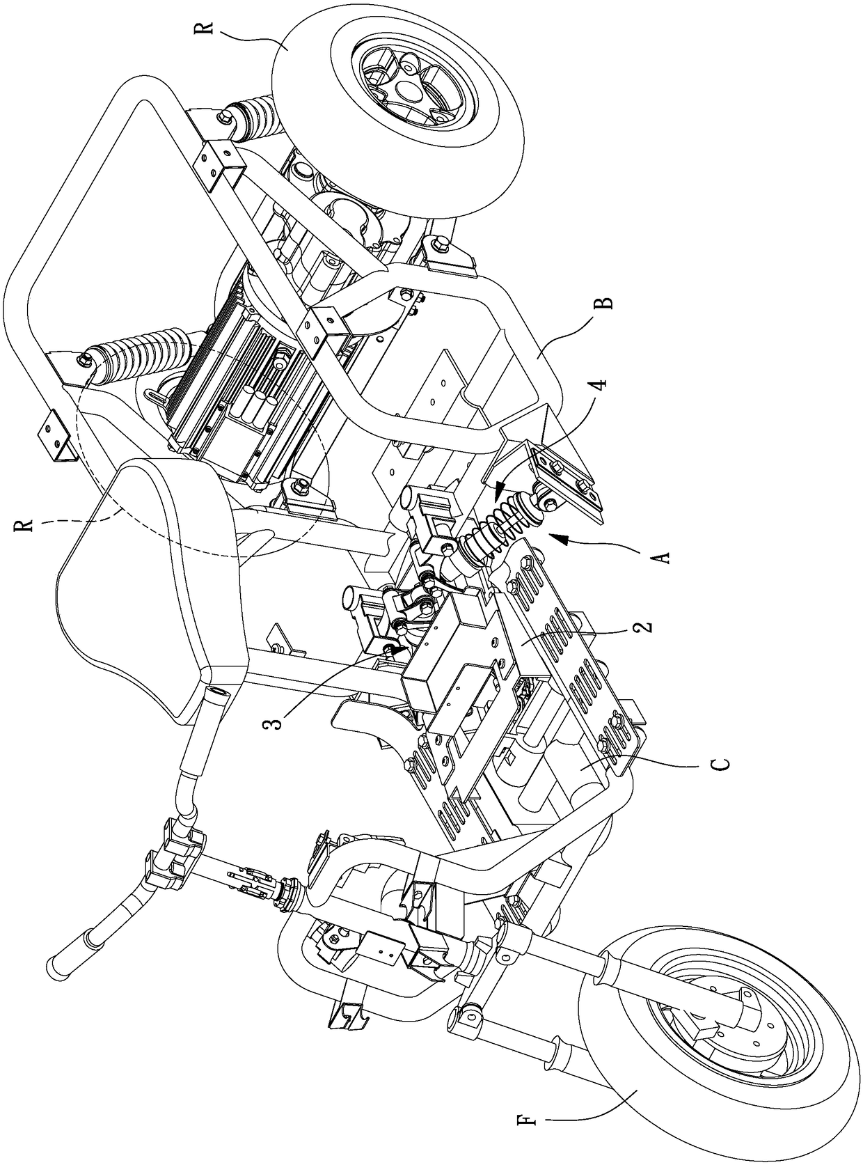 A vehicular multi-link tilt back mechanism