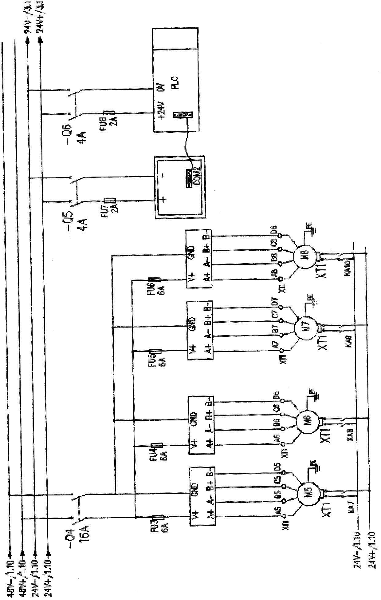 Medical vehicle electrical control system