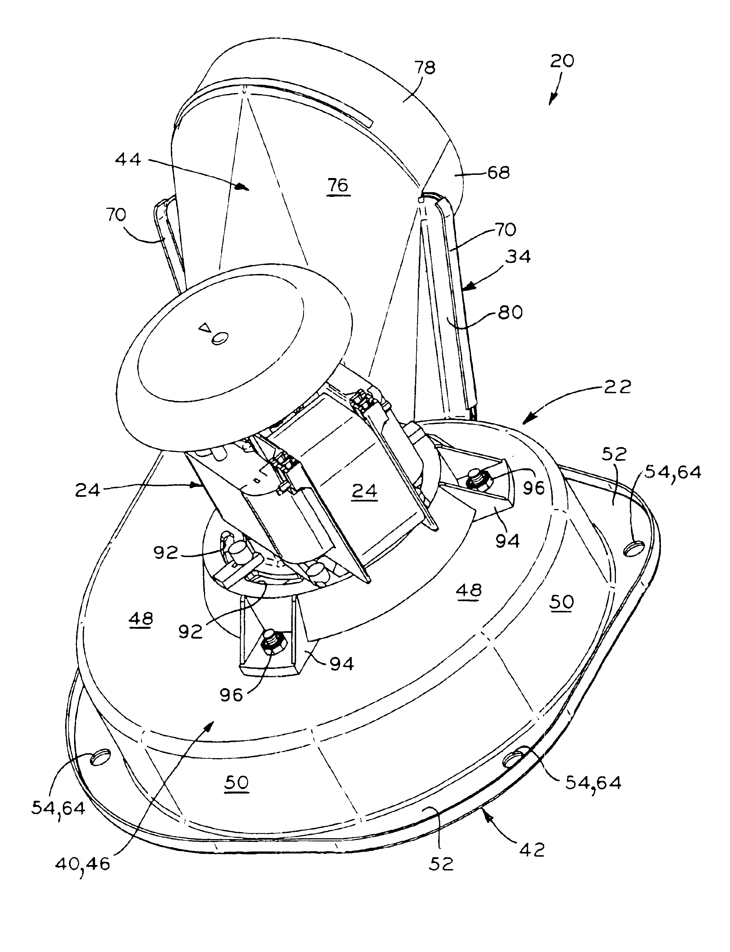 Blower housing for furnace blower assembly