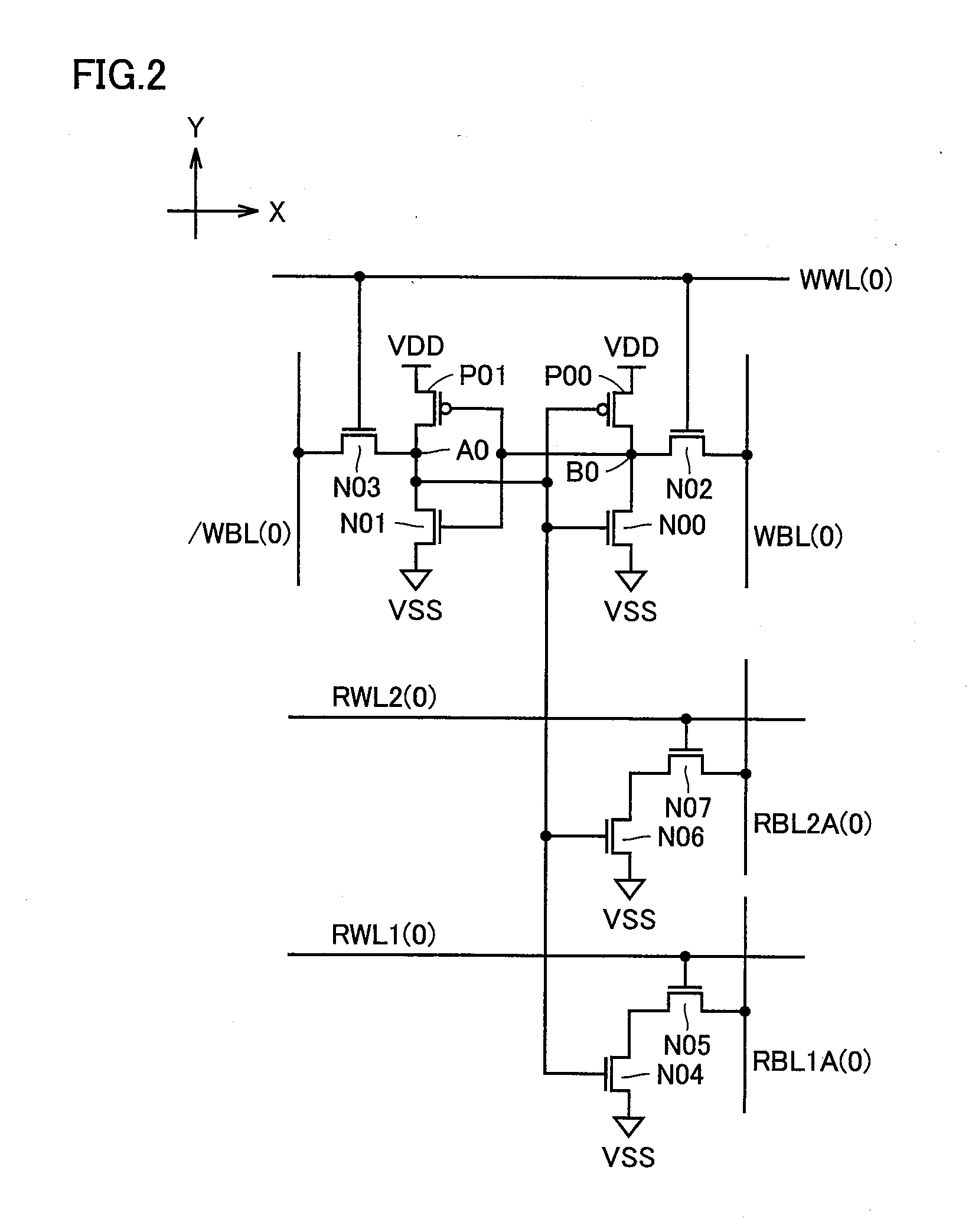 Semiconductor memory device highly integrated in direction of columns
