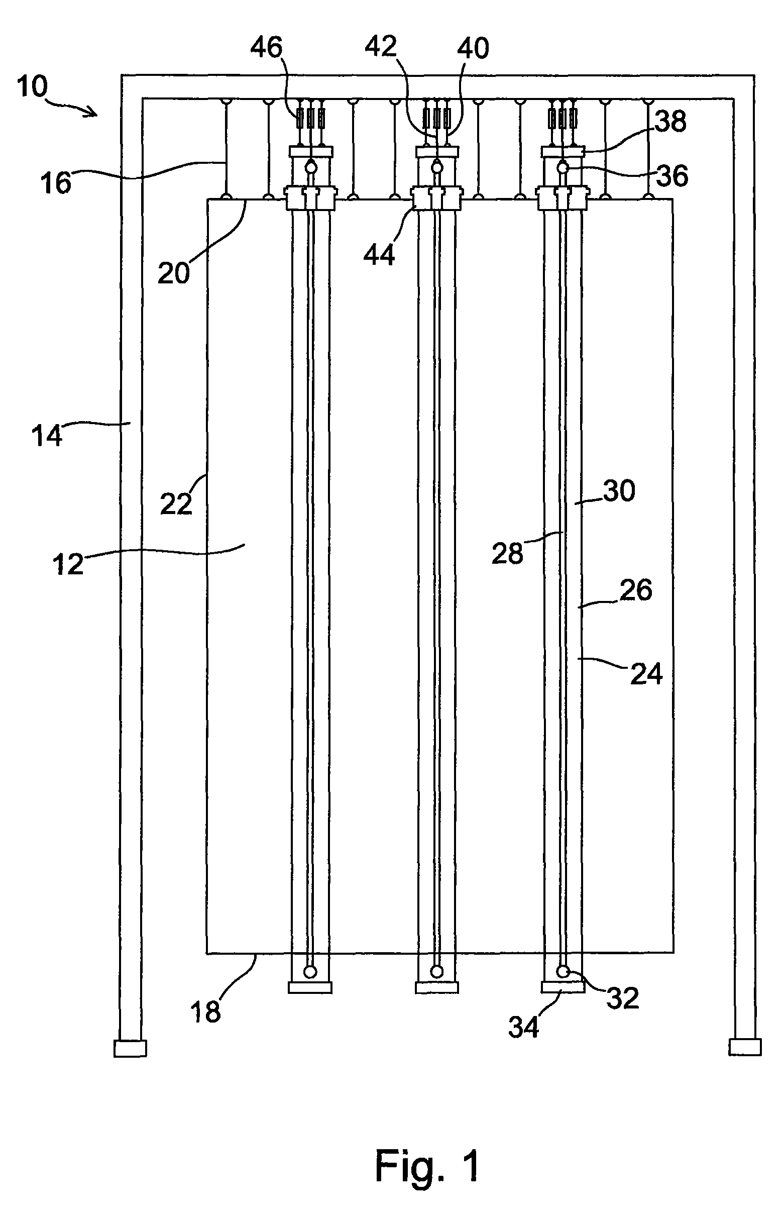 Evaporator surface structure of a circulating fluidized bed boiler and a circulating fluidized bed boiler with such an evaporator surface structure