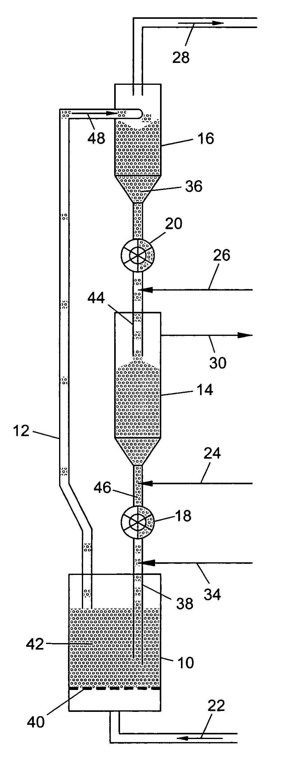 Continuous selective ion exchange process and apparatus