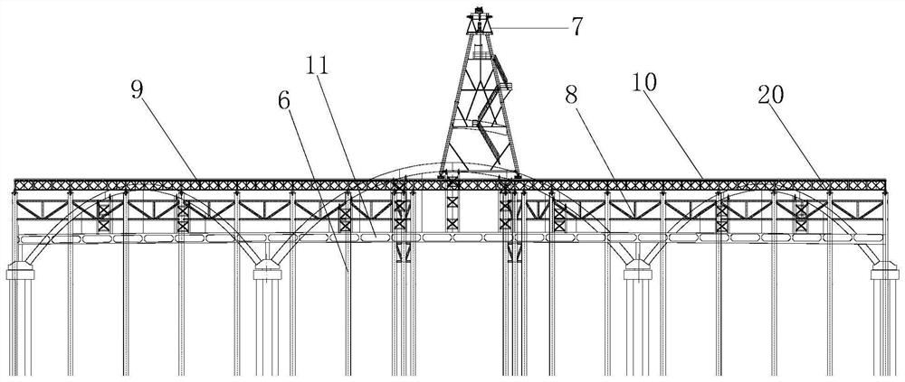Urban bridge rapid demolition and reconstruction construction method based on gantry crane