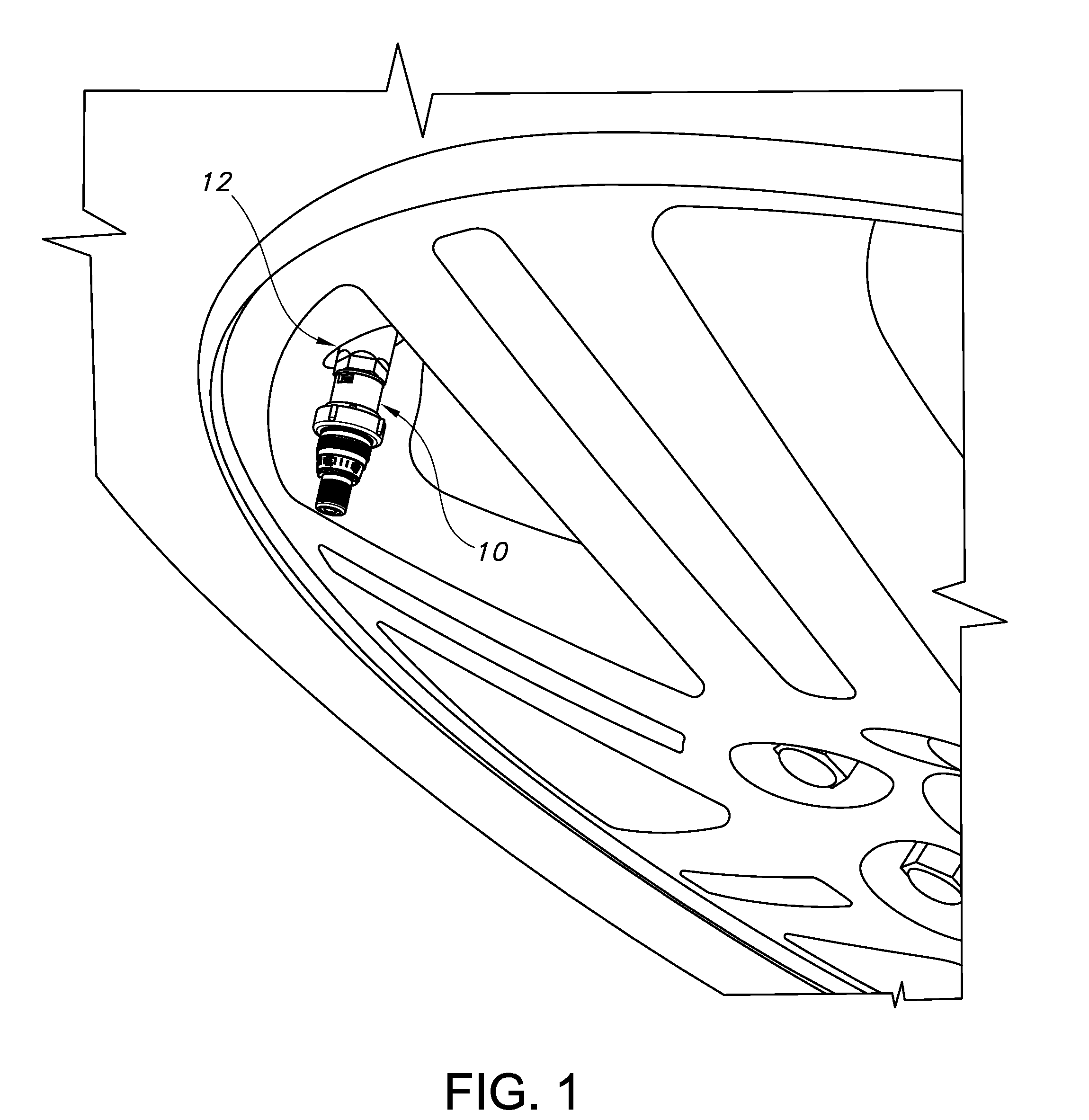 Stem-mounted tire inflation pressure regulator