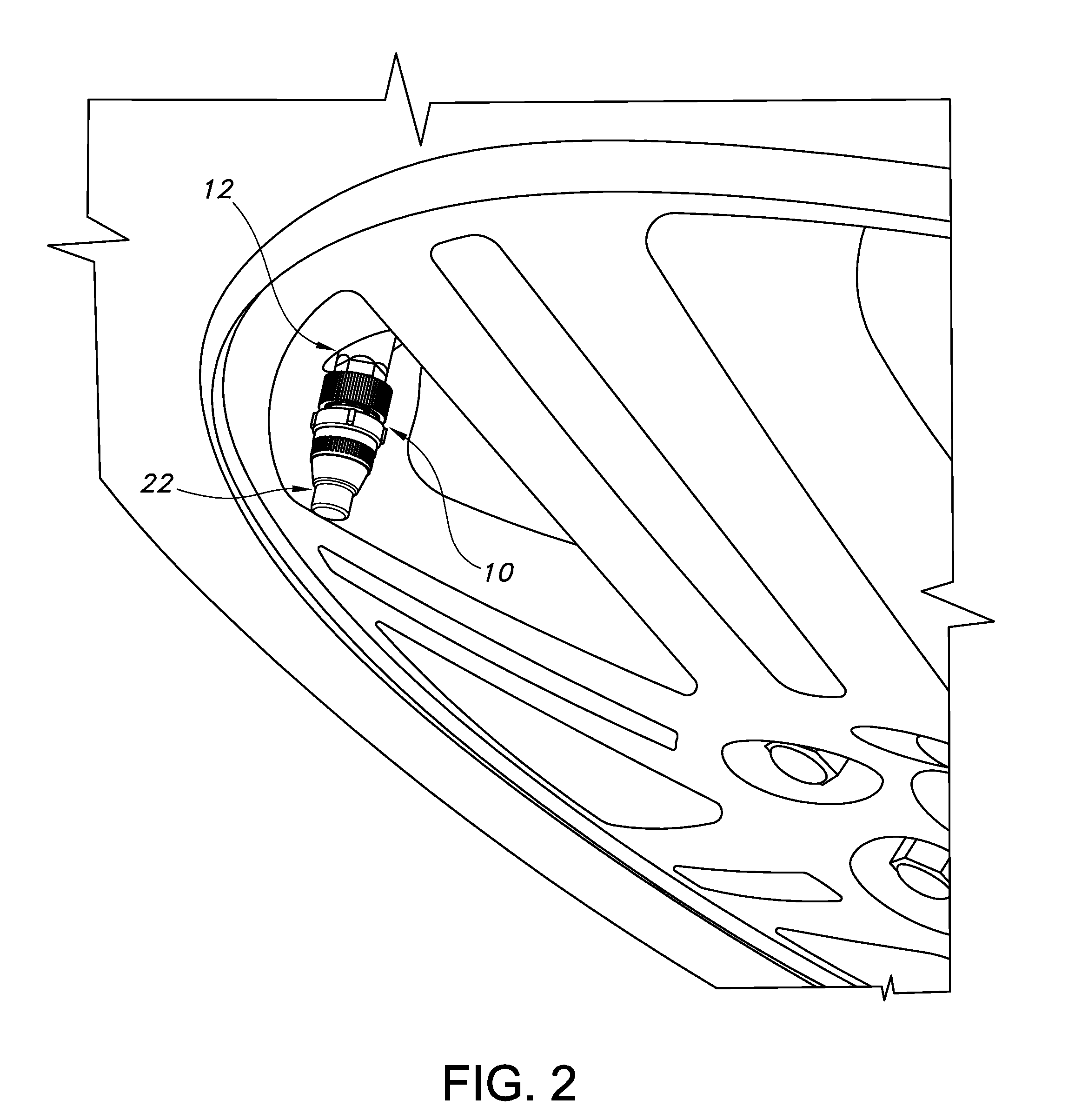 Stem-mounted tire inflation pressure regulator