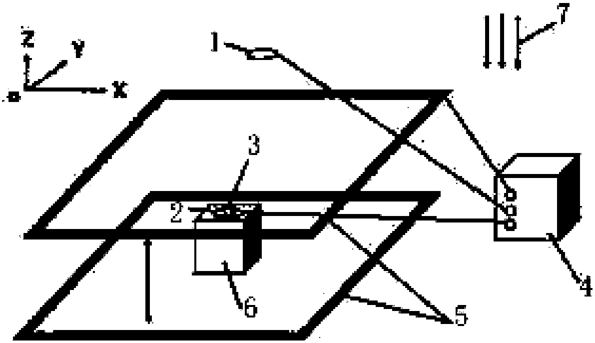 Open-type magnetic field shielding device capable of adjusting at full frequency band
