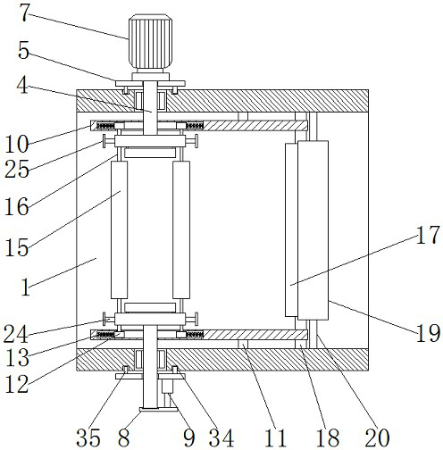 Winding device for manufacturing waterproof membrane for building and its application method