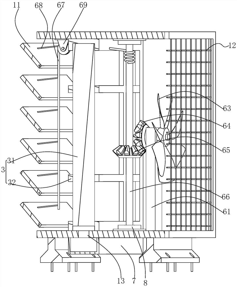 Windproof and dust-suppression adsorption type baffle structure for traffic engineering construction