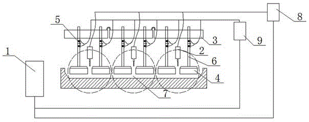 Single-point control feeding method of aluminum electrolytic tank feeder