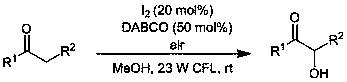 Green preparation method of alpha-hydroxyketone
