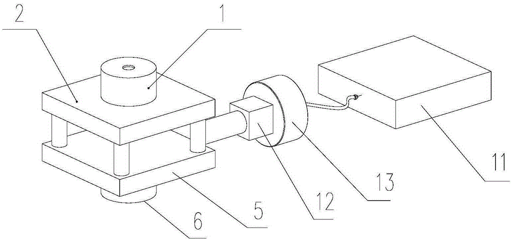 A fine-blanking device for medium and high carbon steel based on ultrasonic waves