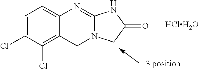 Substituted quinazolines as blood platelet lowering agents