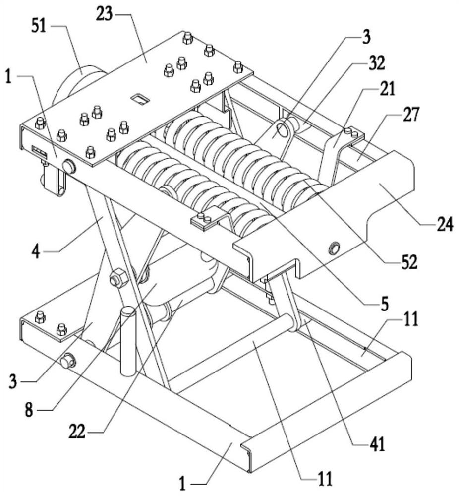 Nonlinear seat suspension