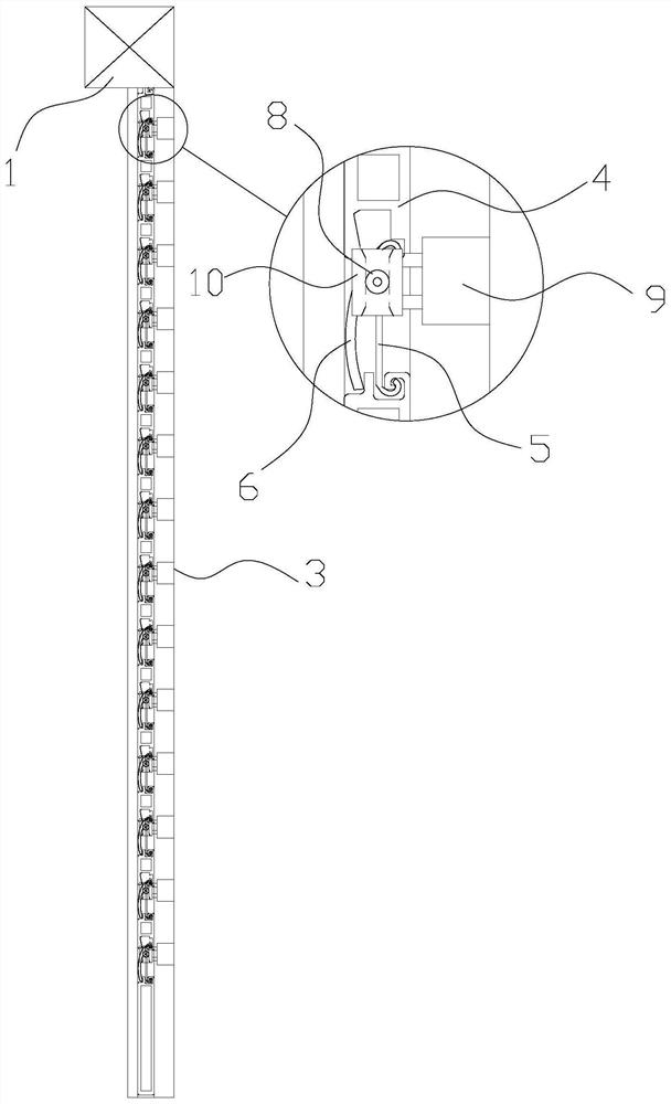 Electromagnetic independent opening and closing sunshade curtain