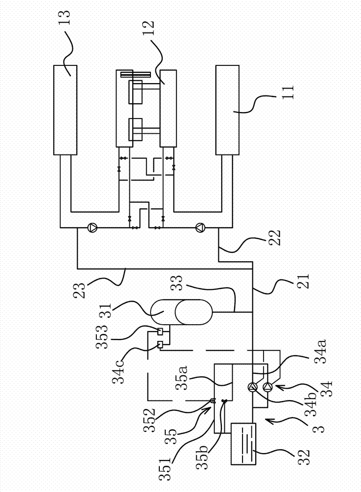 Lumped closed constant pressure expansion device for ground-source heat pump system of medium and low rise building