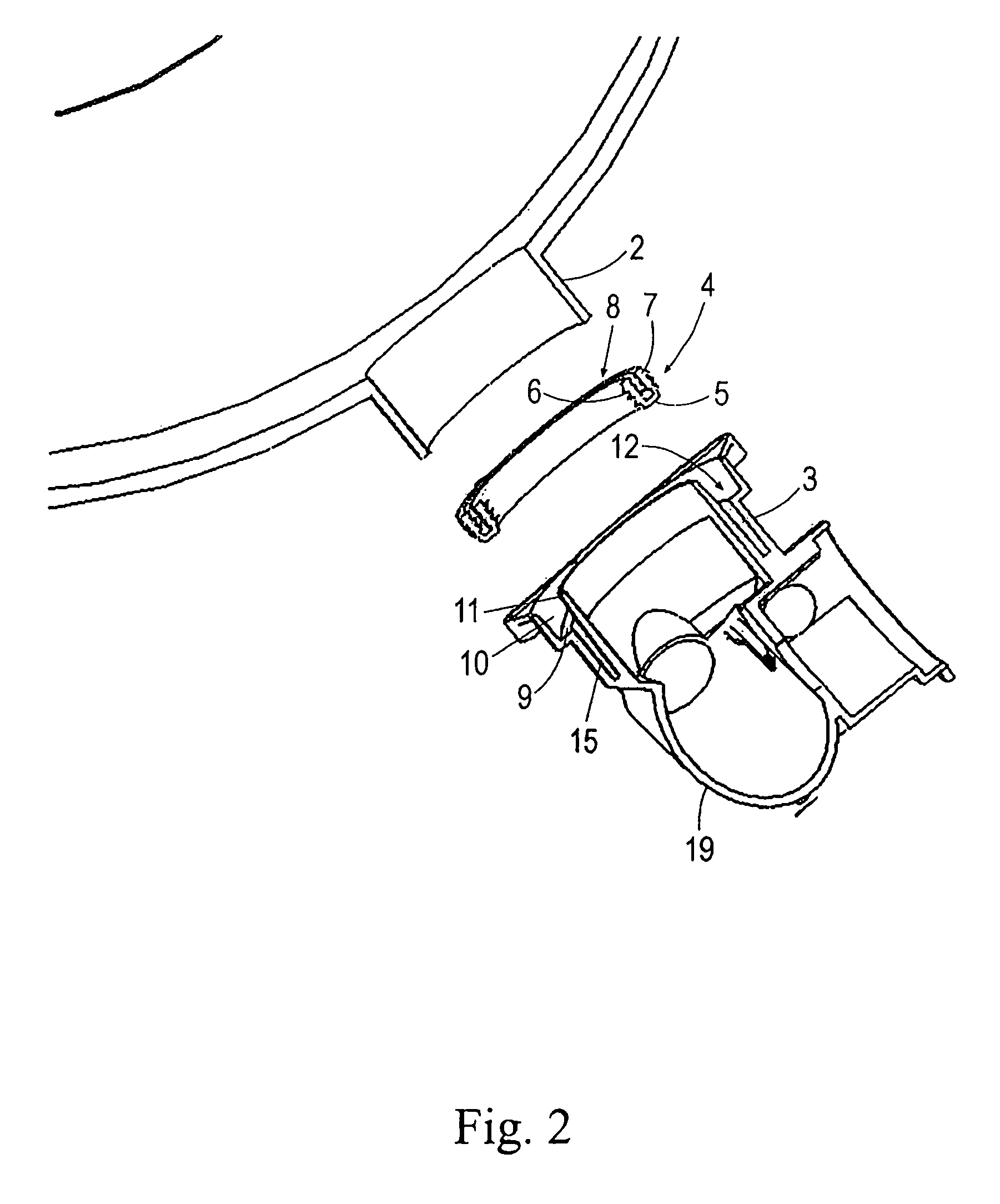 Coupling for an outlet conduit of a washing tank of a washing machine