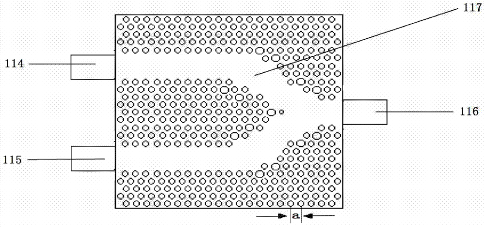 On-chip integrated beam combining laser based on photonic crystal y-waveguide and manufacturing method thereof