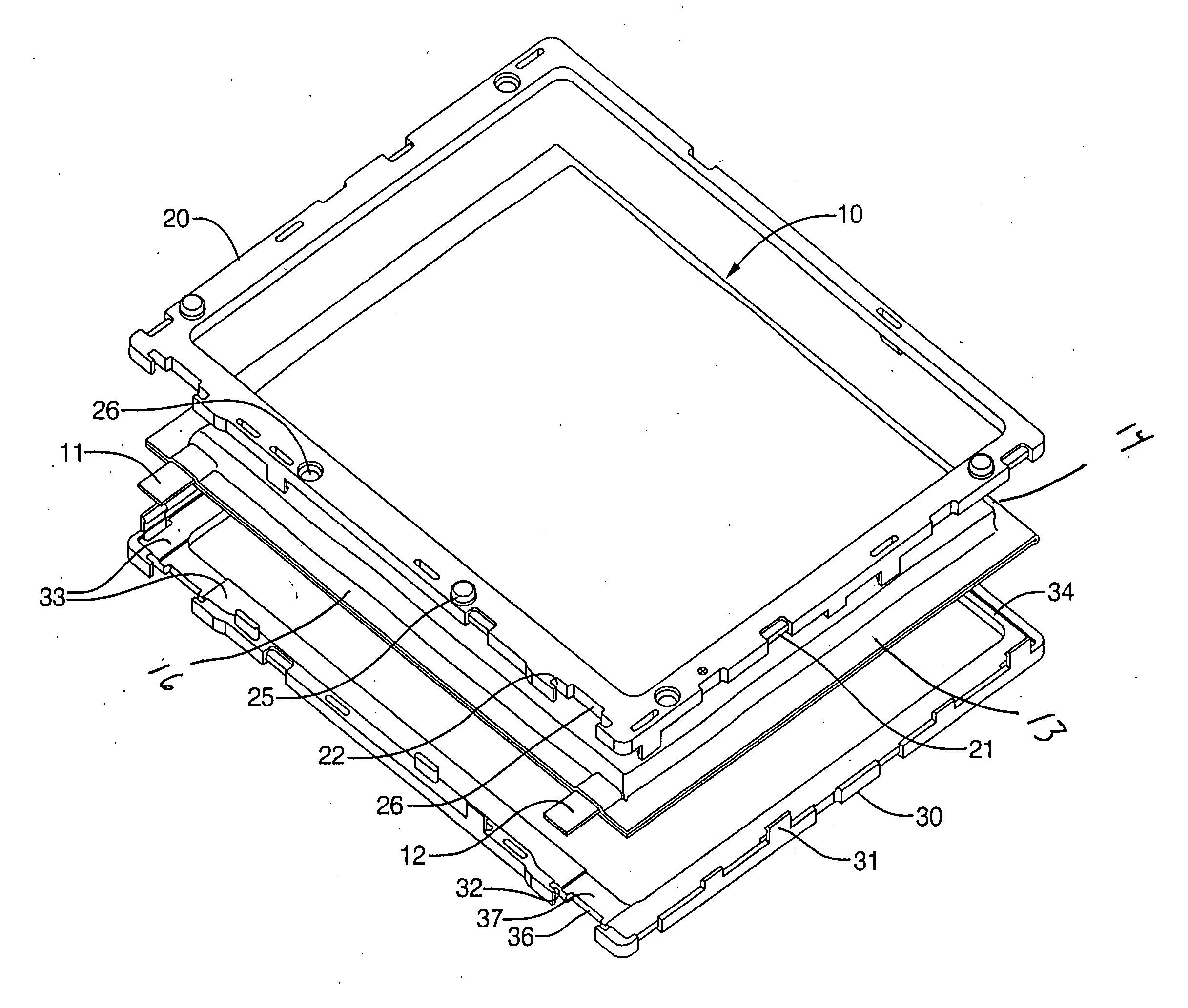 Apparatus and method for securing battery cell packs