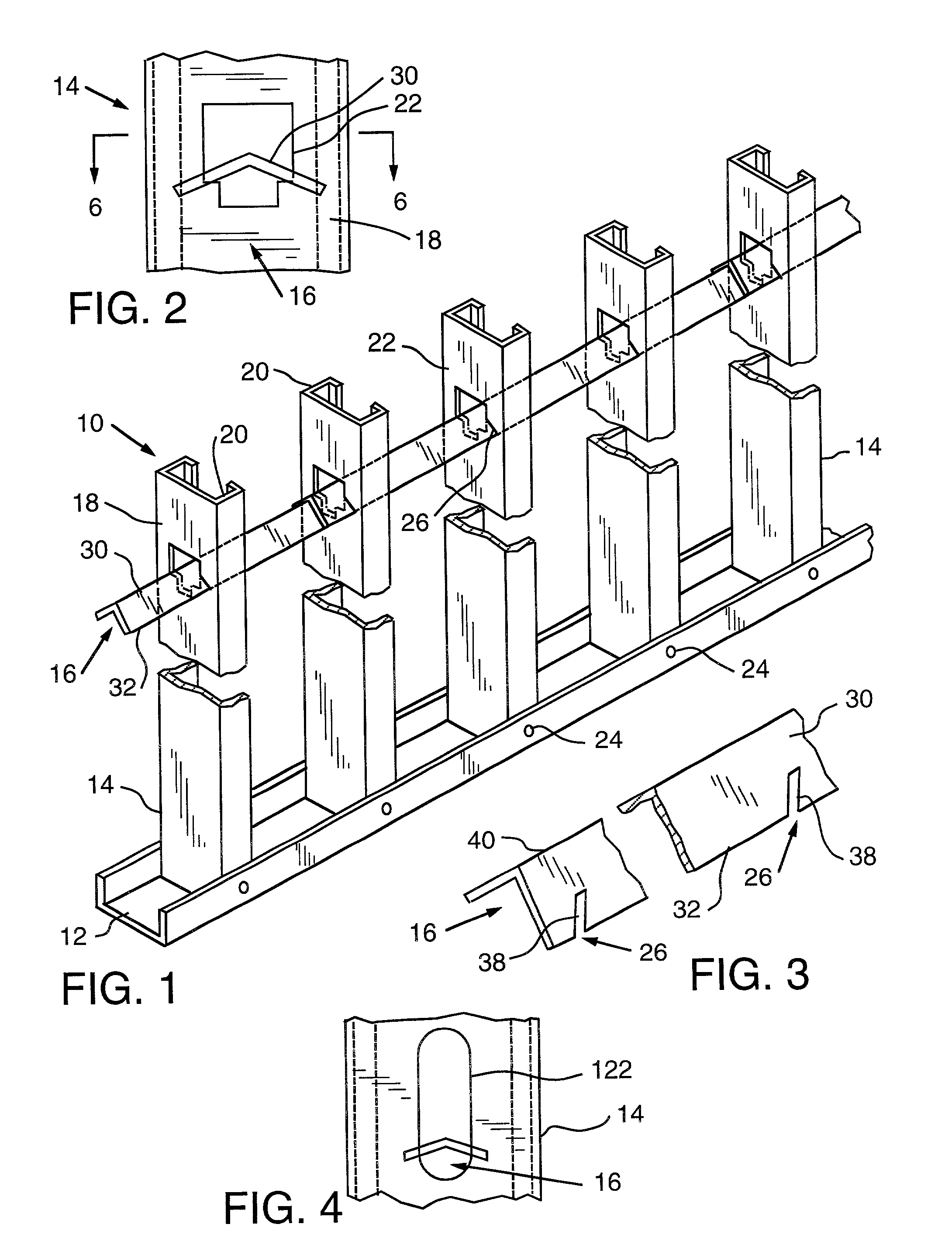 Bridging system for off-module studs