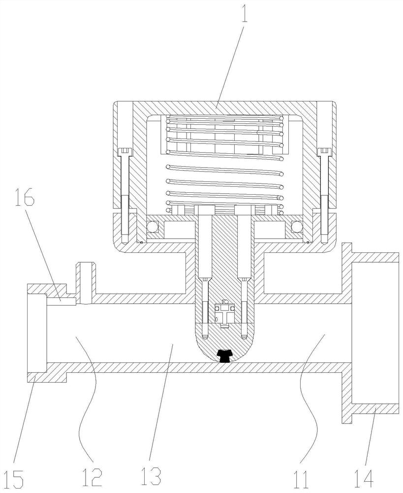 Anti-leakage structure of vacuum blow-down valve