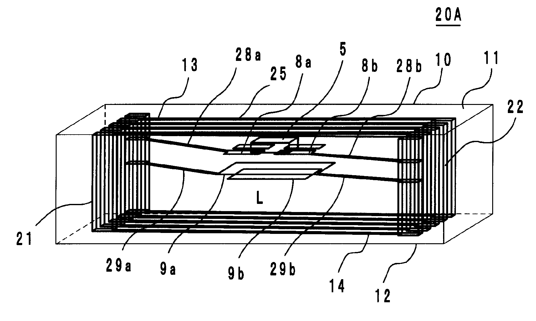 Component of wireless IC device and wireless IC device