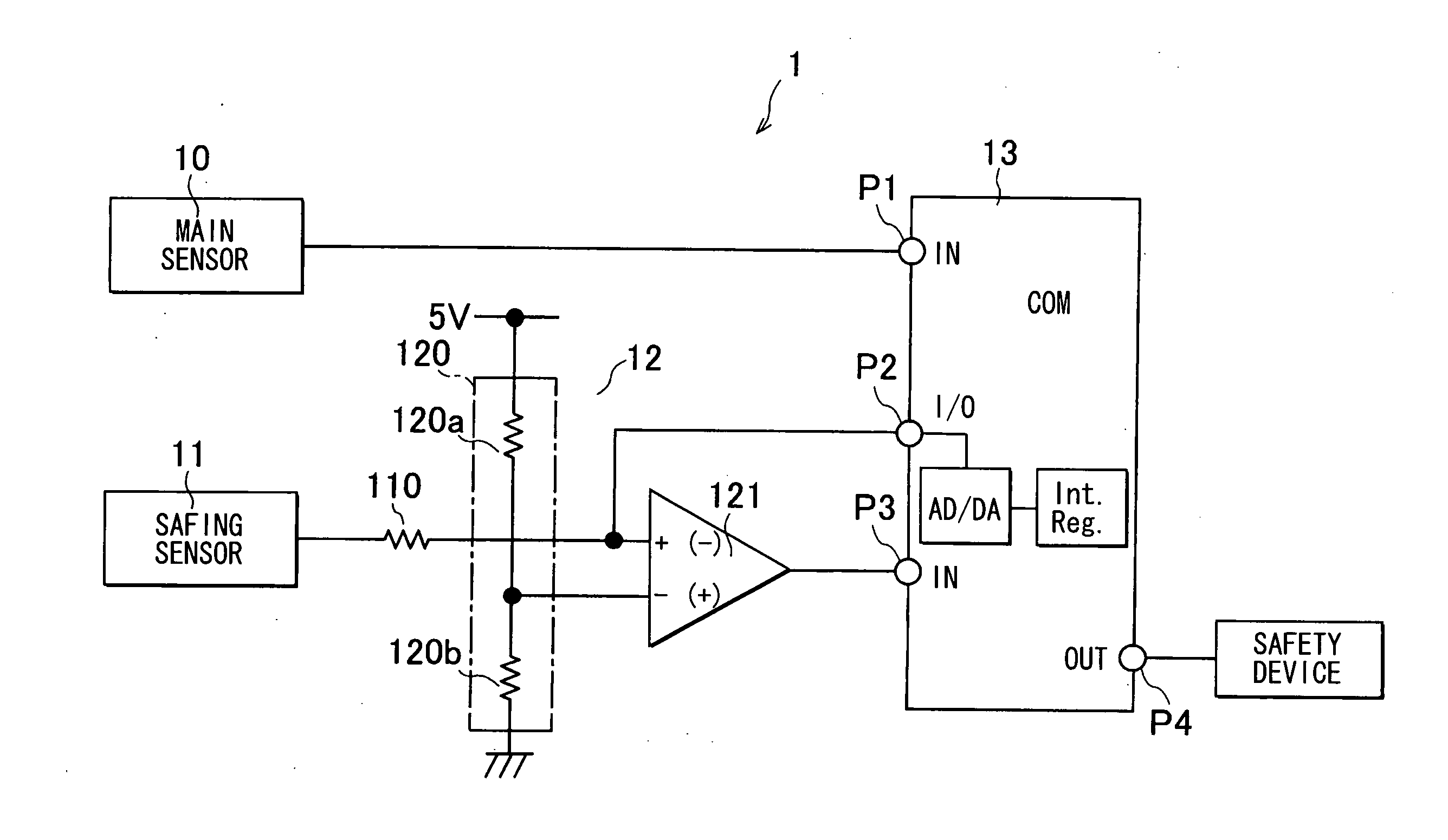 Electronic safing system
