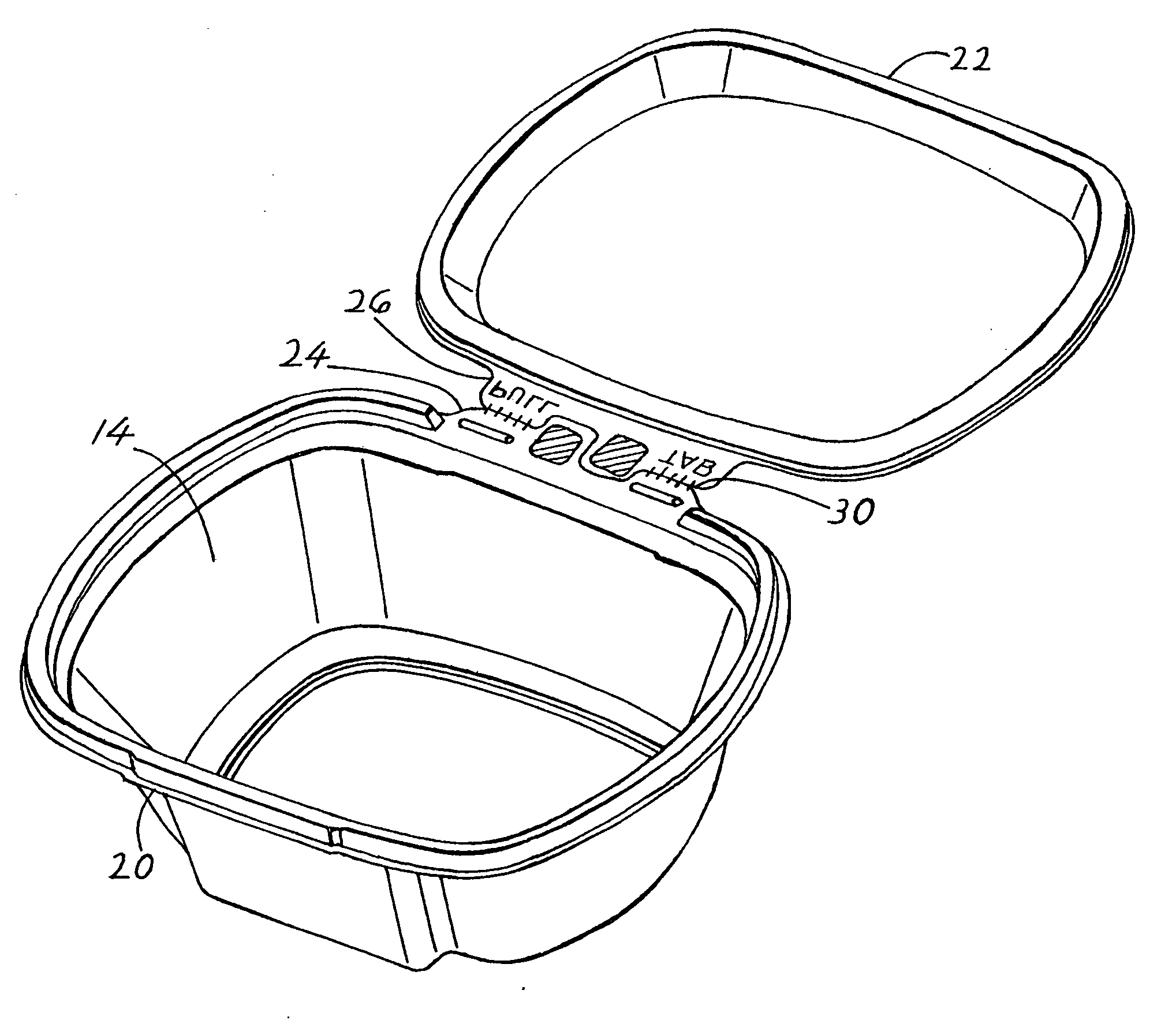 Edge-tearing tamper-evident container