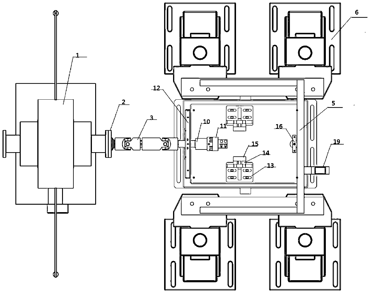 Outboard Motor Comprehensive Performance Test Bench, Alignment Method and Test Method