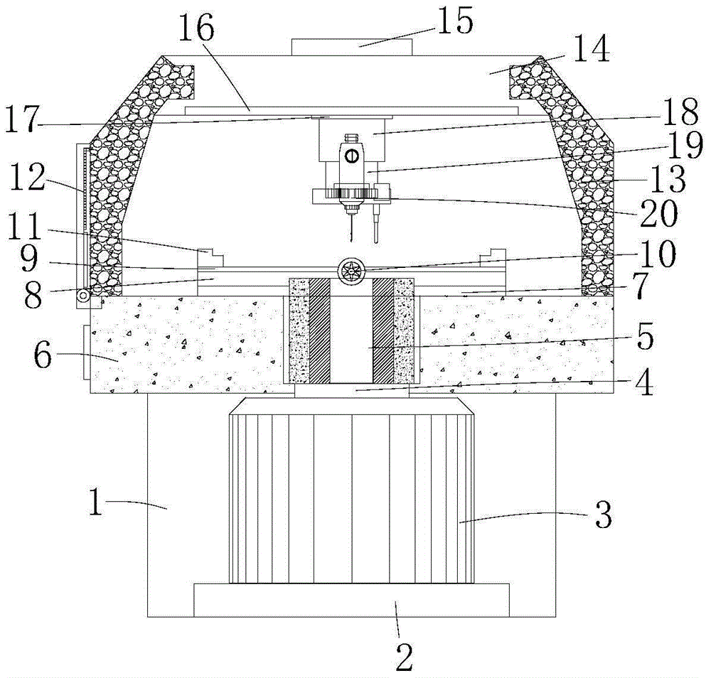 An automatic positioning pneumatic drilling machine