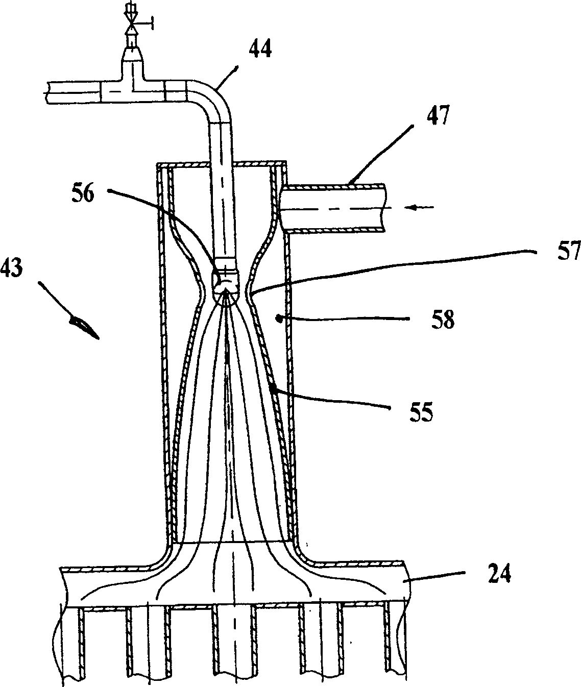 Method and device for producing a pure liquid from a crude liquid