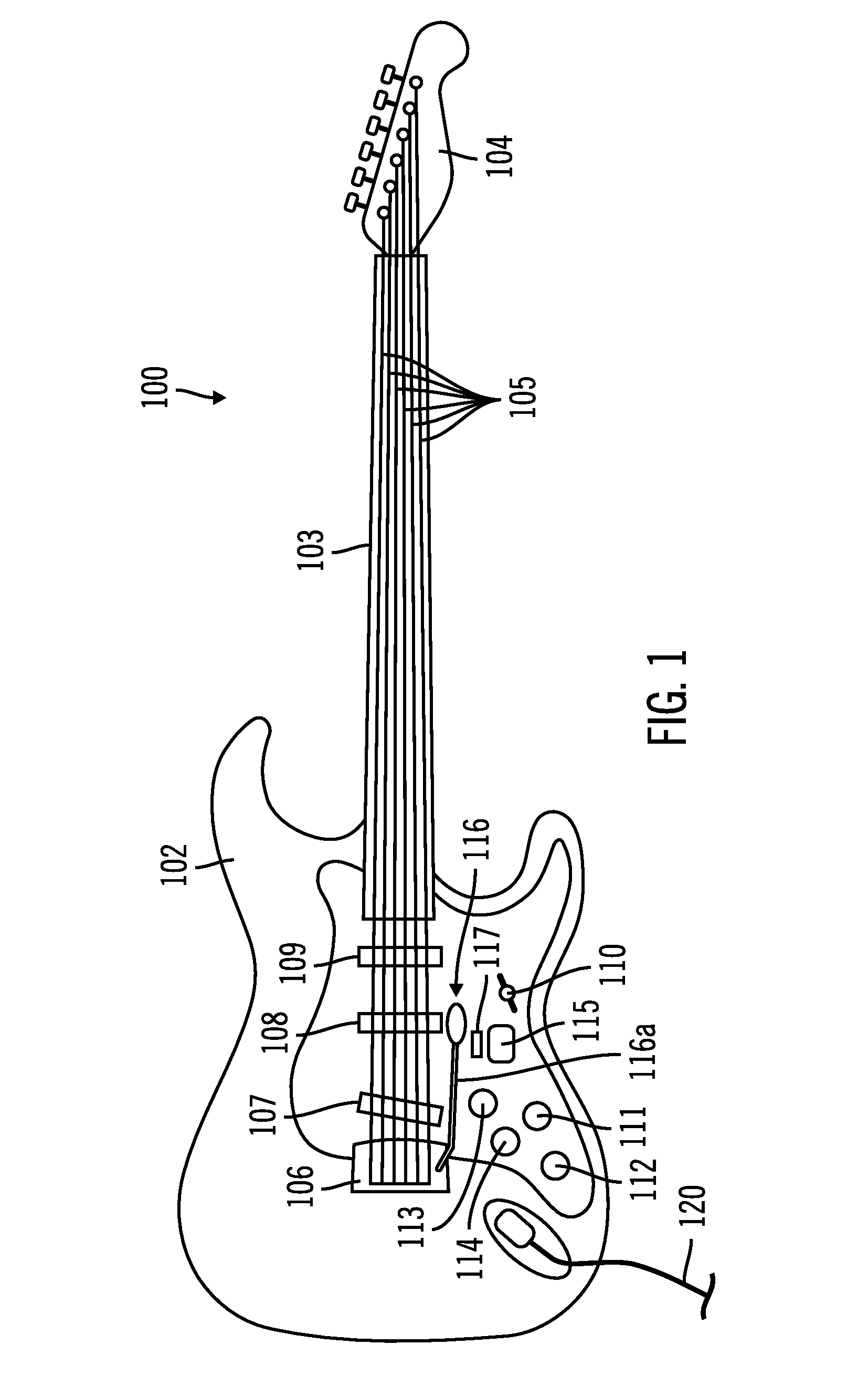 Electronic stringed instrument having effect device