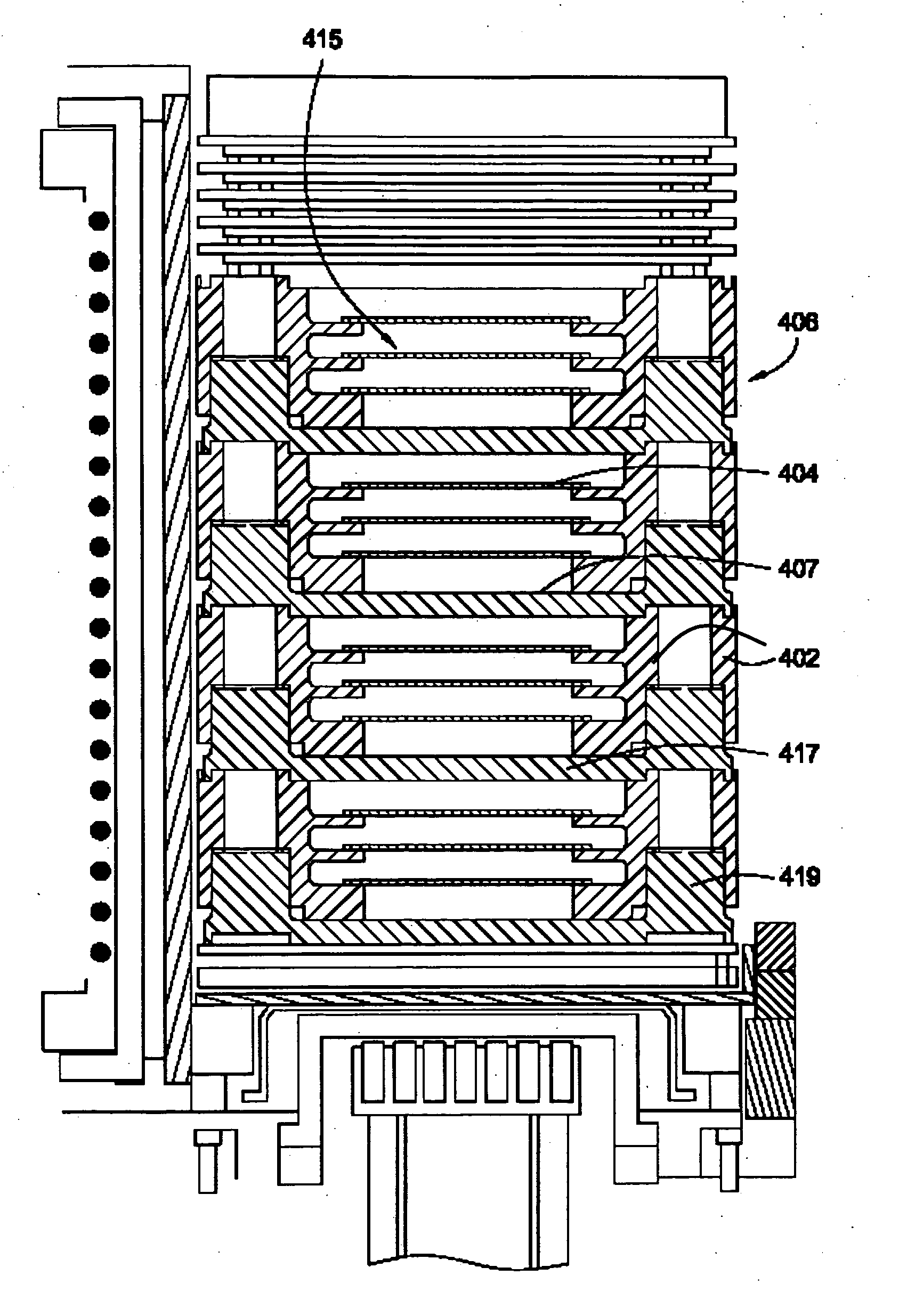 Substrate carrier for parallel wafer processing reactor