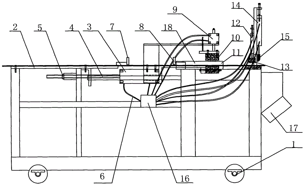 Movable type soft and hard plastic material cutting device