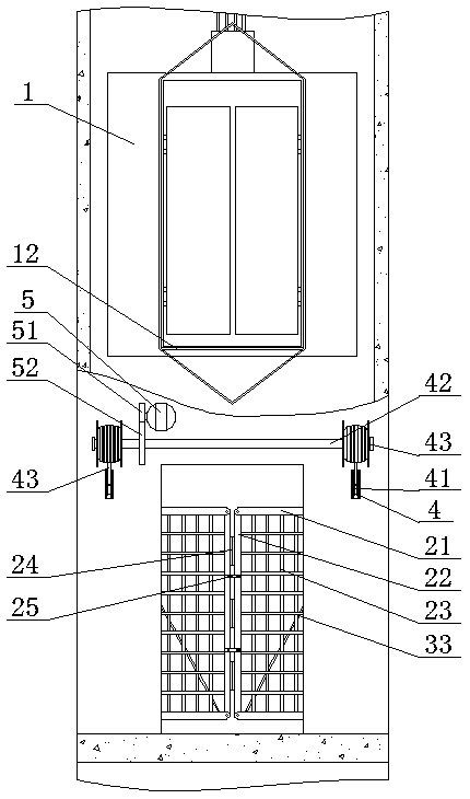 Elevator anti-falling protection device