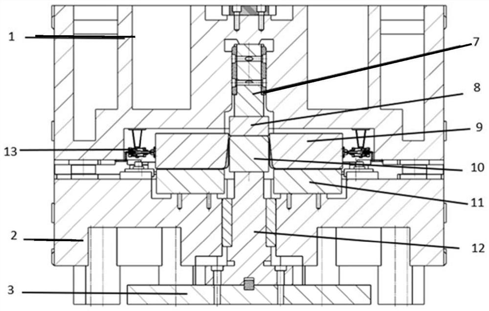 A die structure for plate springback experiments that can switch between multiple stamping processes