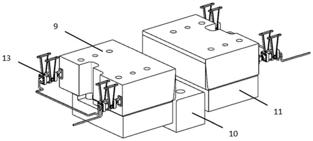 A die structure for plate springback experiments that can switch between multiple stamping processes