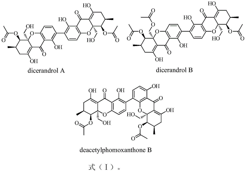 Application of tetrahydroxanthone dimer compound to preparing alpha1-AR adrenergic receptor antagonist medicine