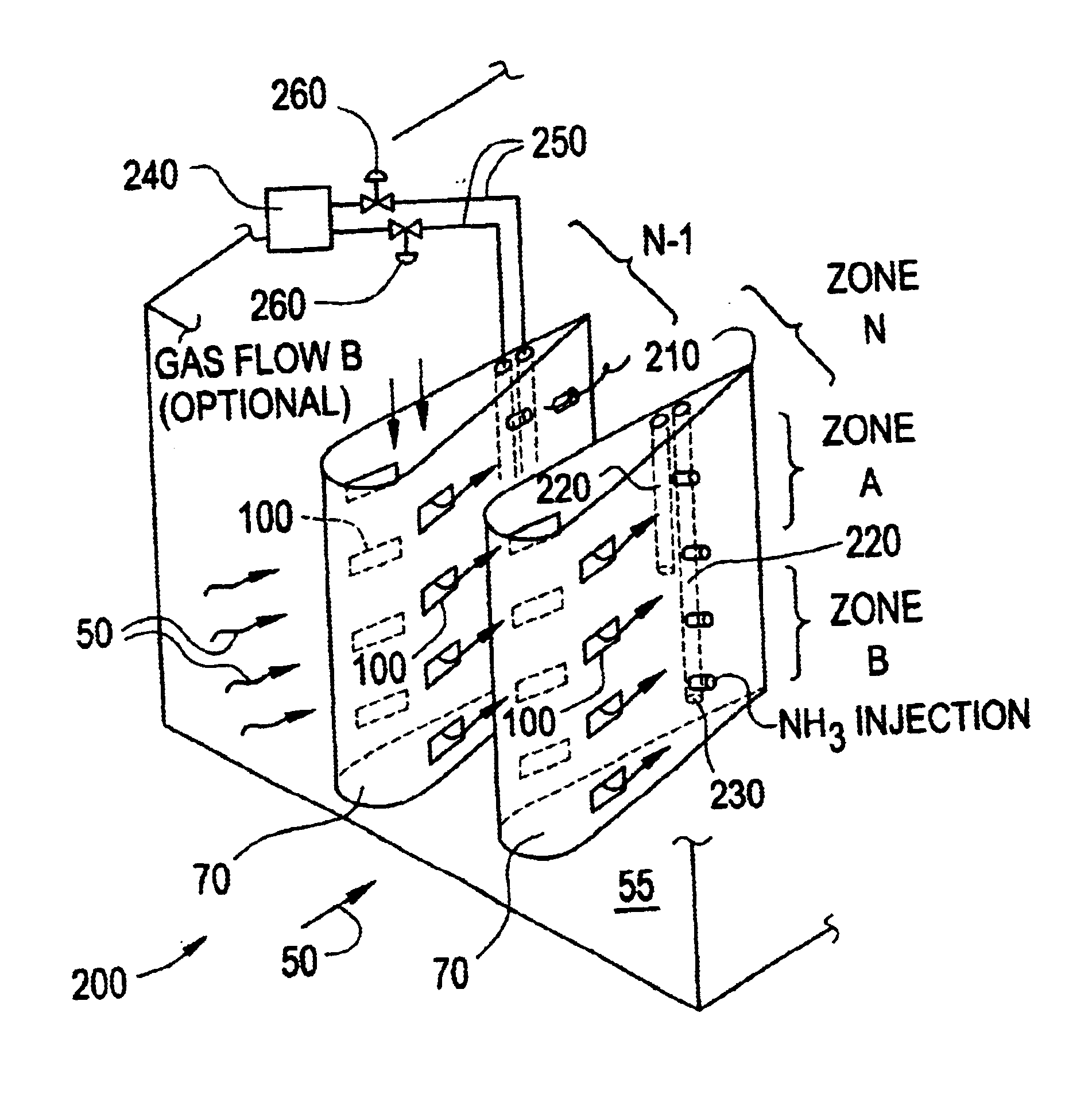 Integrated air foil and ammonia injection grid for SCR systems