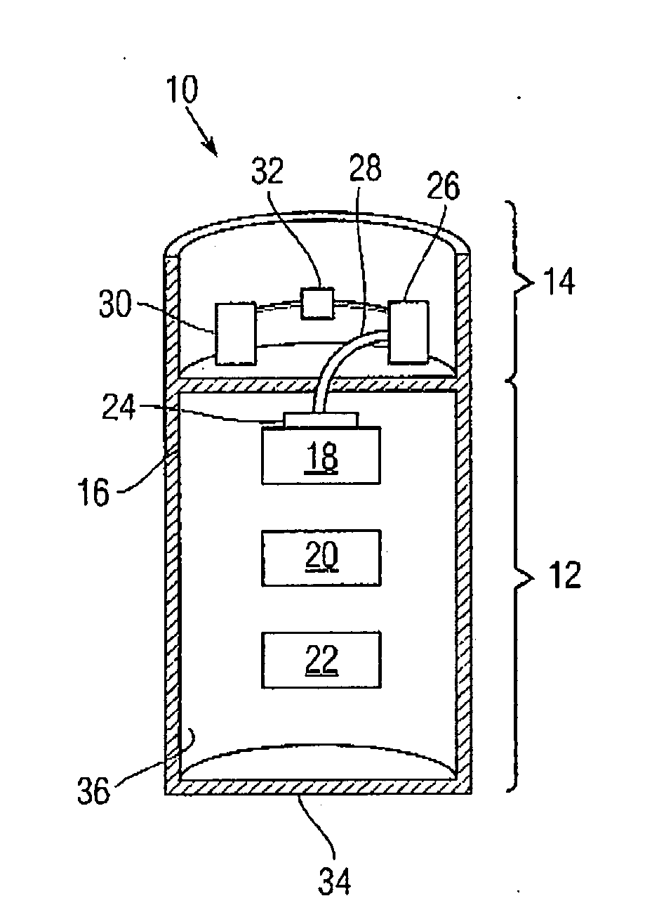 Airbag projectile for impeding surface vessel