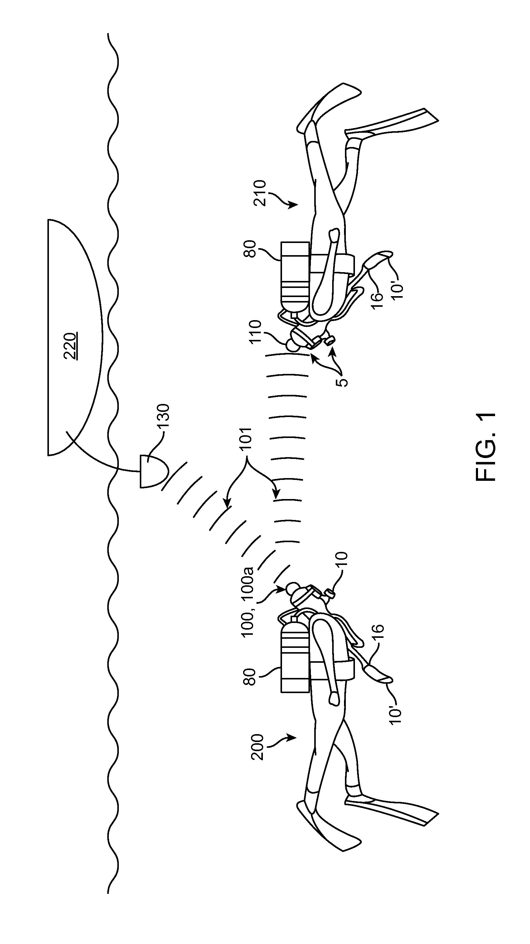 Apparatus, system and method for underwater voice communication by a diver