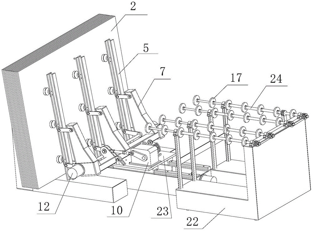 Depth-adjustable glass loading mechanism