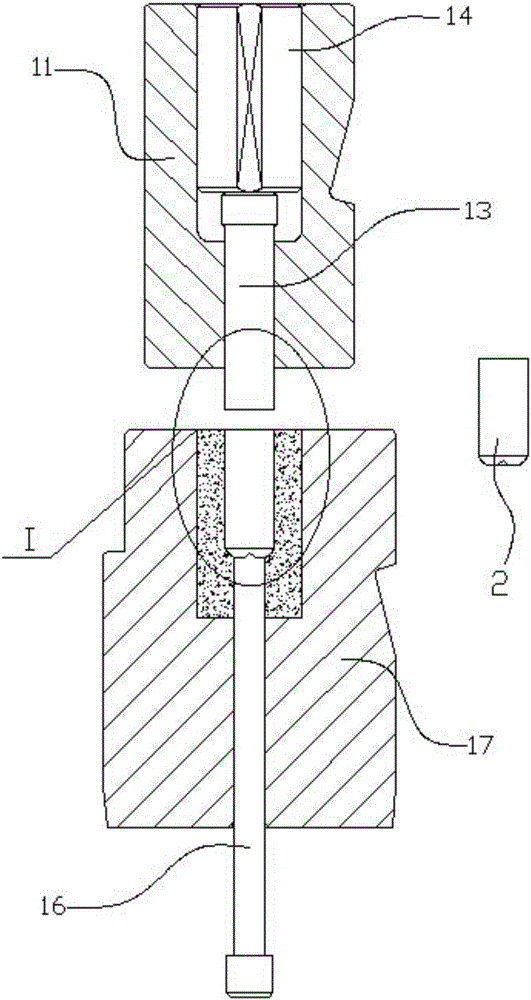 Plastic forming method of semi-hollow shaft pin