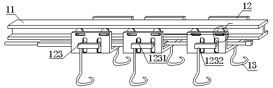 Numerical control suspension device for clothing production