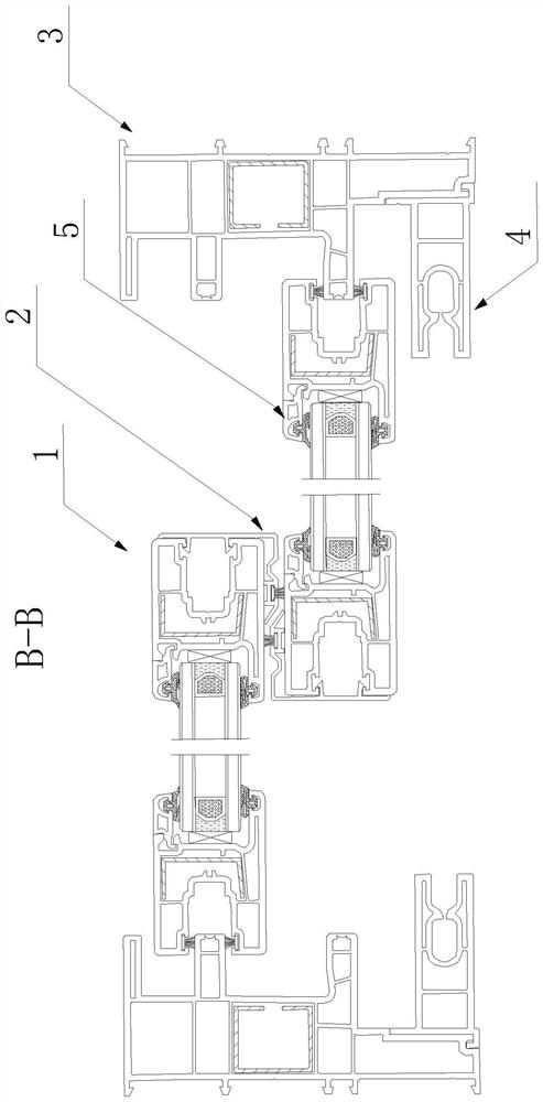 External sunshade integrated door and window